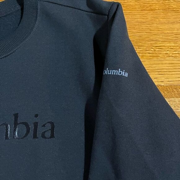 Columbia Woman’s Logo Crew Black NWT - Picture 5 of 12